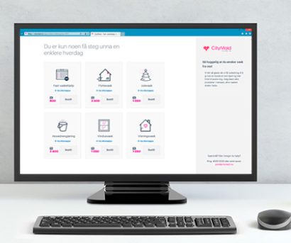CityMaid bestillingsløsning
