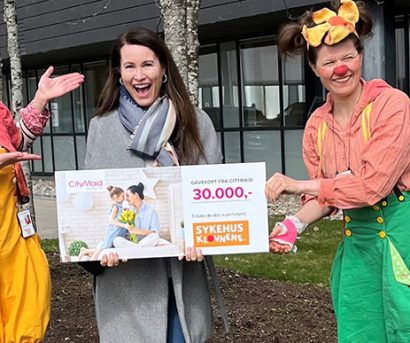 Sykehusklovner sammen med Citymaid ansatt